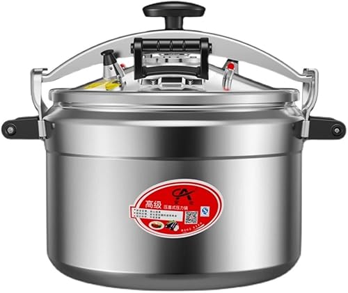 Olla a presión comercial de aluminio utensilios de cocina olla a presión de gran capacidad compatible con IH de 3 capas inferior de alta velocidad