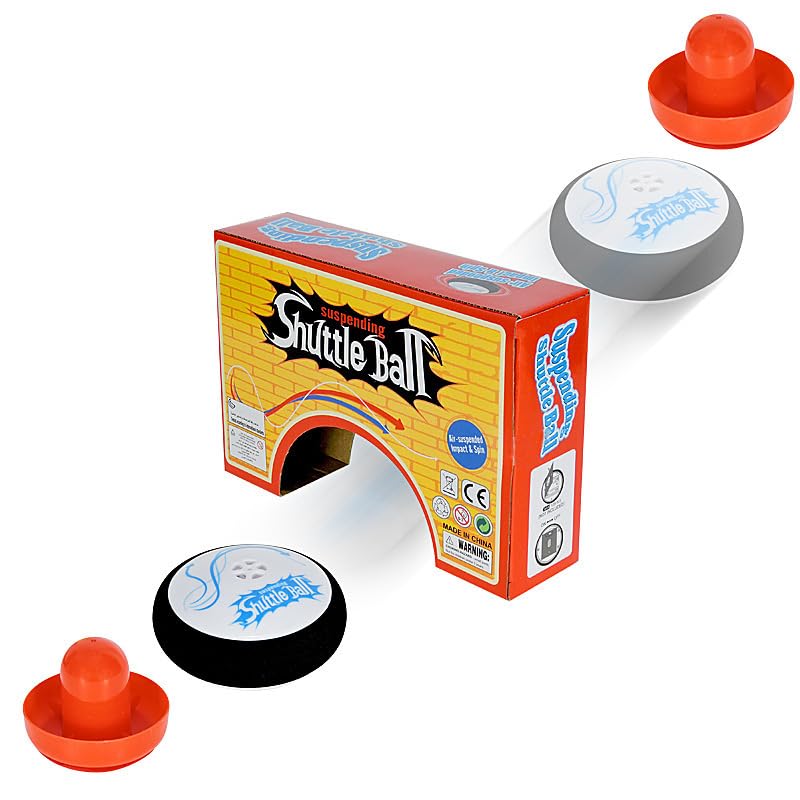 PKKP Air Hockey Hover Puck Portable Mini Airhockey Tisch Set Leichtes Tischhockey Spiel mit 2 Roten Lufthockey Drücken für Innen und Außen Geschenk Für Kinder Erwachsene