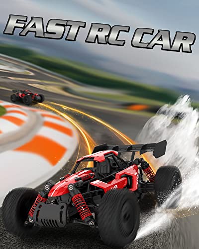 Giociiol 1:14 Remote Control Car, 2.4Ghz High-Speed Rc Alloy Cars, 2Wd All Terrains Grade Electric Rc Racing Truck, Toy Cars Buggy For Boys & Girls With Rechargeable Batteries For Car, Gift For Kids #TOP3