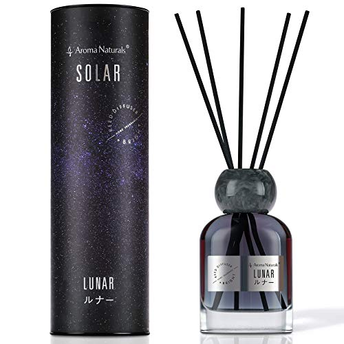 Aroma Naturals リード ディフューザー ラベンダー&オークモスの香り ルームフレグランス エッセンシャル オイル ガラス瓶 ルームフレグランス 150 ml …