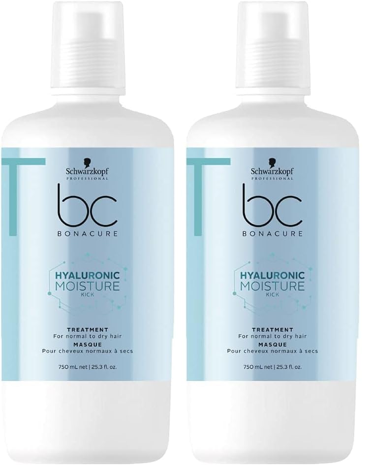 Image of Schwarzkopf Professional Bonacure Moisture Kick Treatment with Glycerol 500ml (Pack of 2)