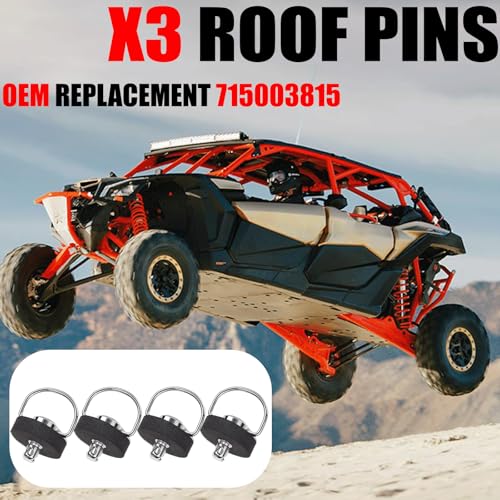 Image of UTV X3 Roof Pins /Clips Quick Release Bolts Hardware for Can Am X3 / X3 Max 2017-2025 (Replace OEM#715003815 & 250100186)
