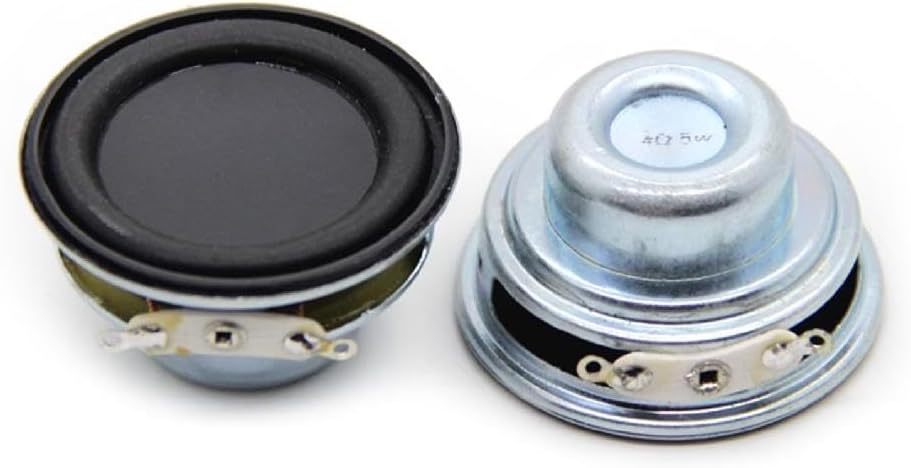 2 x 40mm 5W Professional 18 Coil Speakers, 4 Ohm, Full Range Magnetic, Suitable for Speaker Accessories, Home Theaters, Car Stereos, Portable Speakers