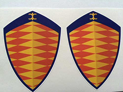2 Koenigsegg Orange Die Cut Decals
