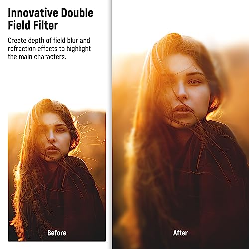 NEEWER 67mm Center Field Split Diopter Effect Filter, Camera Linear Prism K9 Optical Glass Filter with Aluminium Frame, Blurred Refraction Foreground Repeated Color Effect Camera Lens Accessories by NEEWER - Used condition - Image 3
