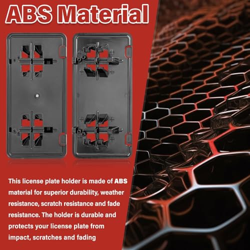 Image of License Plate Bracket Accessories for Ford F150 2015 2016 2017, Front Bumper License Plate Holder Replacement Frame Black Mount, Replaces# FO1068166 FL3Z17A385B