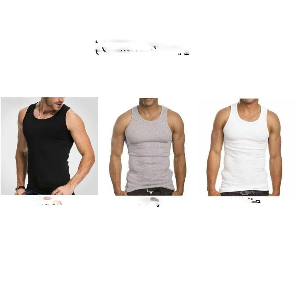 JXQXHCFS Canotte da uomo canotte da allenamento fitness t-shirt da uomo senza maniche da palestra canottiere in cotone