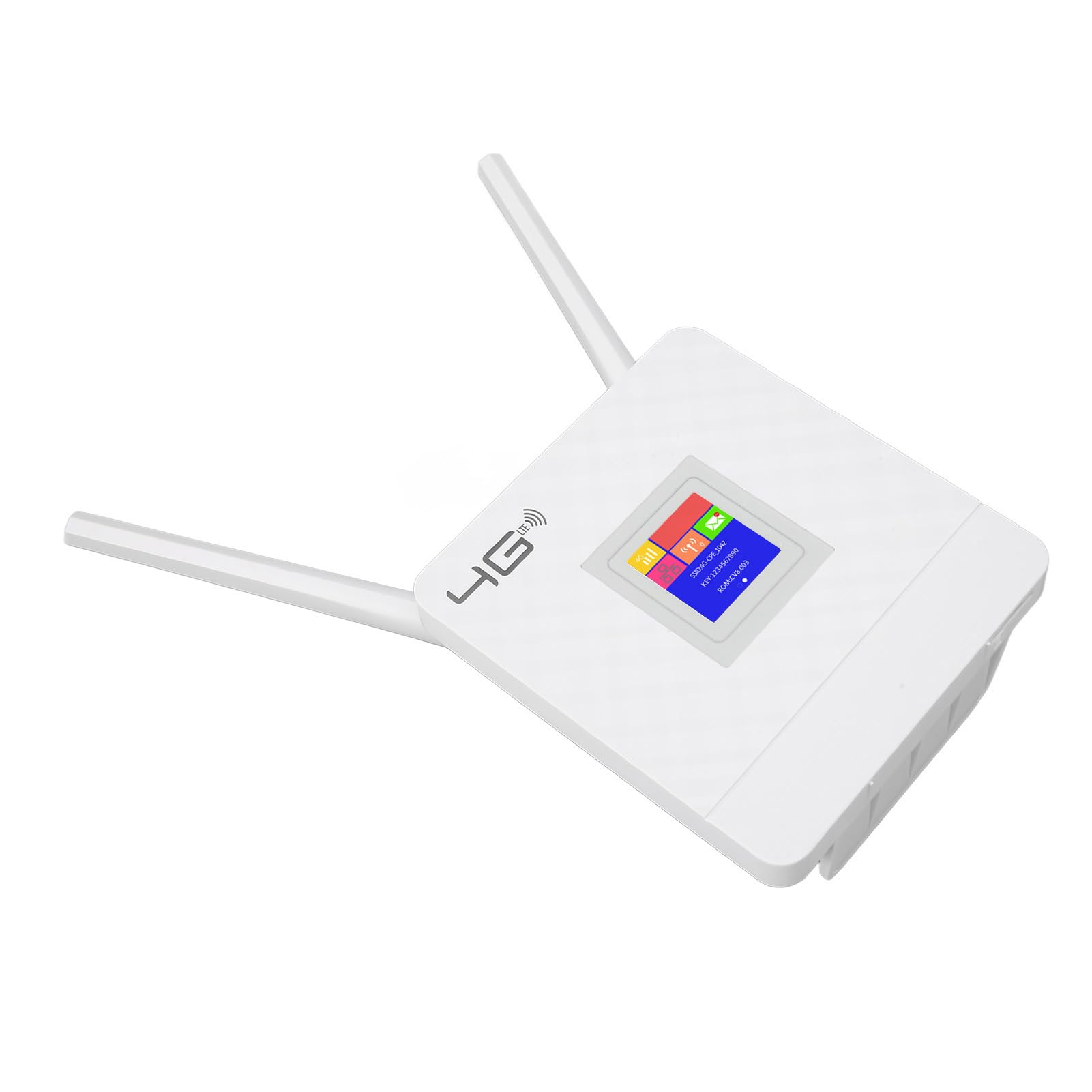 4G Wireless WiFi Router, 2 Detachable Antenna Wear Resistant Unlocked Wireless Mobile WiFi Hotspot Router 2.4G for Home (US Plug)