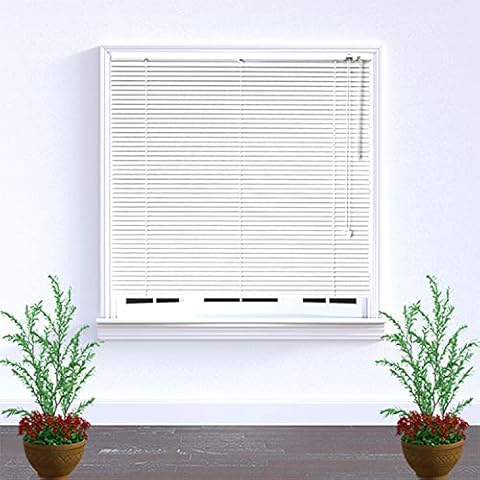 Taiyuhomes Blinds Easy Fit Curtains Day Night Window Vertical Blackout Curtain Kitchen Office Bathroom Bedroom Living Room Shutters for Indoor Windows (White, 120 x 160 cm) Cover
