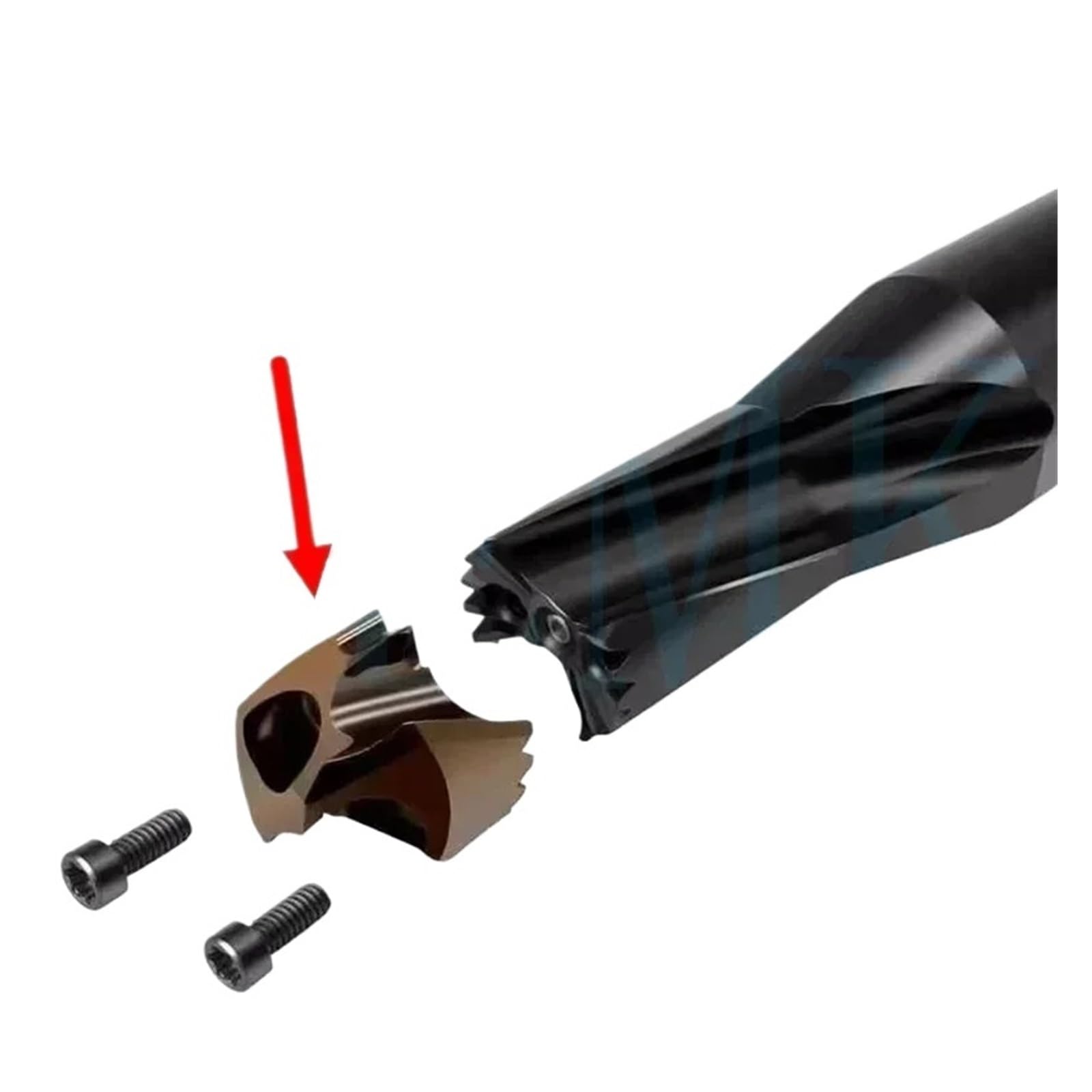 1PC 3x Crown Drill CNC Drill with Interchangeable Inserts IQ-090-099-12-3D