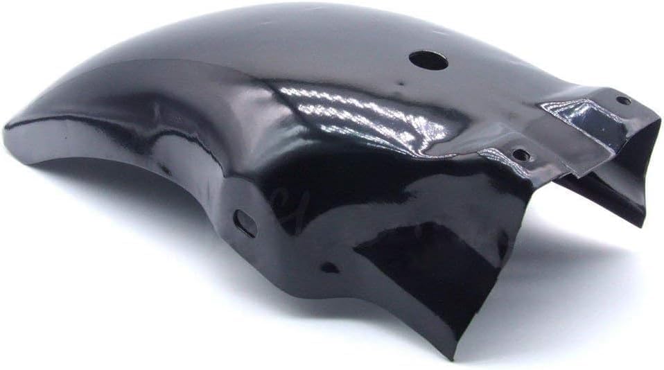 Miniatura 3 de PLSUSJHAO Cubierta de la rueda del guardabarros trasero de la motocicleta del metal negro para Harley Honda Suzuki Kawasaki Yamaha