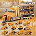 25 in 1 Construction Trucks Vehicle Toys for Toddlers Kids, Toy Construction Truck for Toddlers with Sounds and Lights, Die-cast Car Toys for 3 4 5 6 7 Year Old Toddlers Kids Boys Girls Birthday Gift