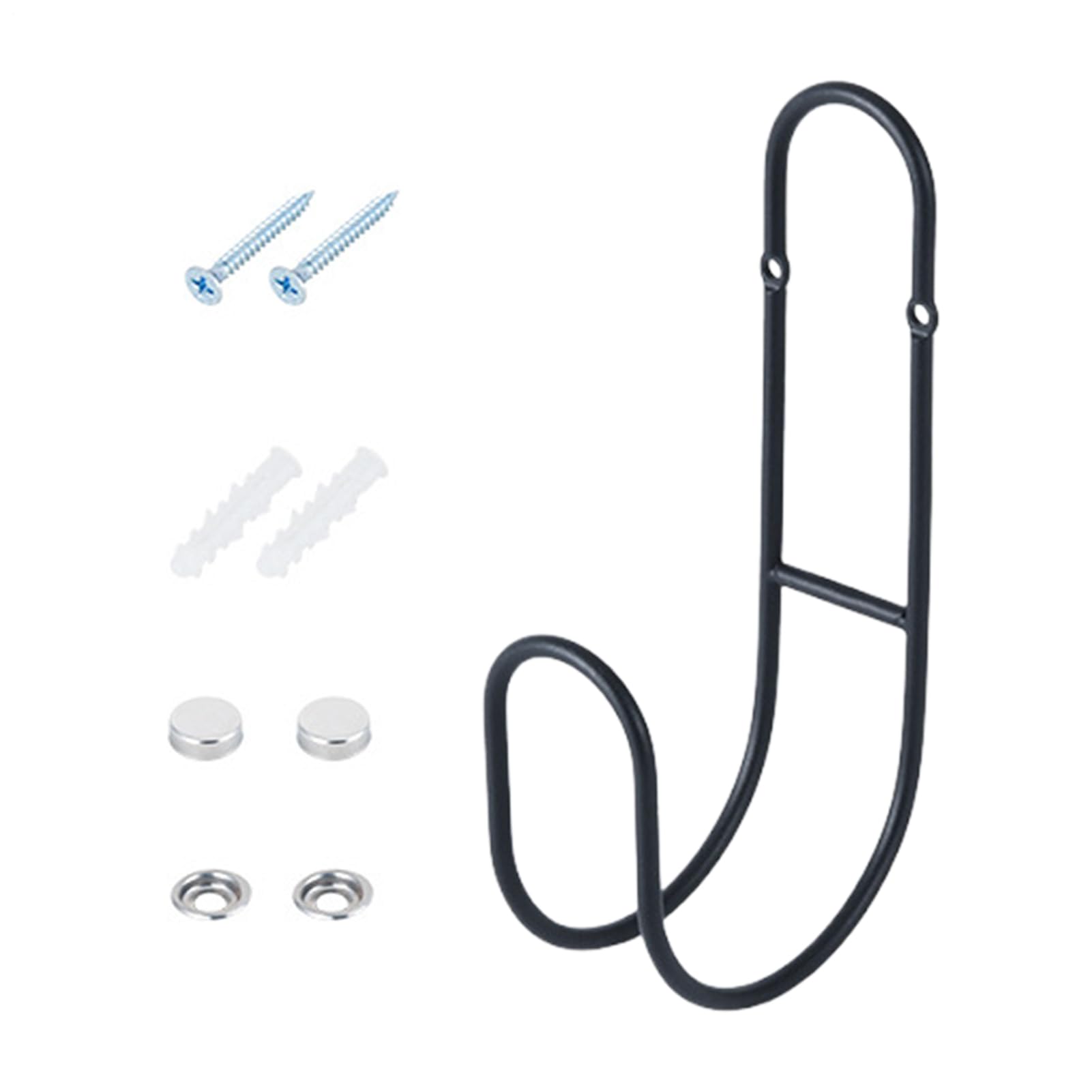 Support de tuyau d'arrosage en métal robuste pour un rangement extérieur propre et durable