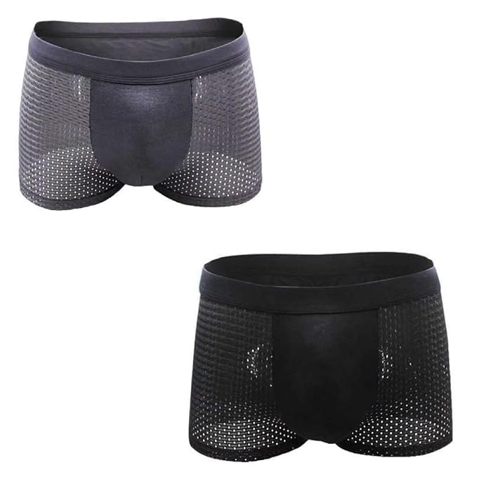 lulela Men's Boxer Brief Underwear for Men | Pack of 2 Multi Colour-picture-12