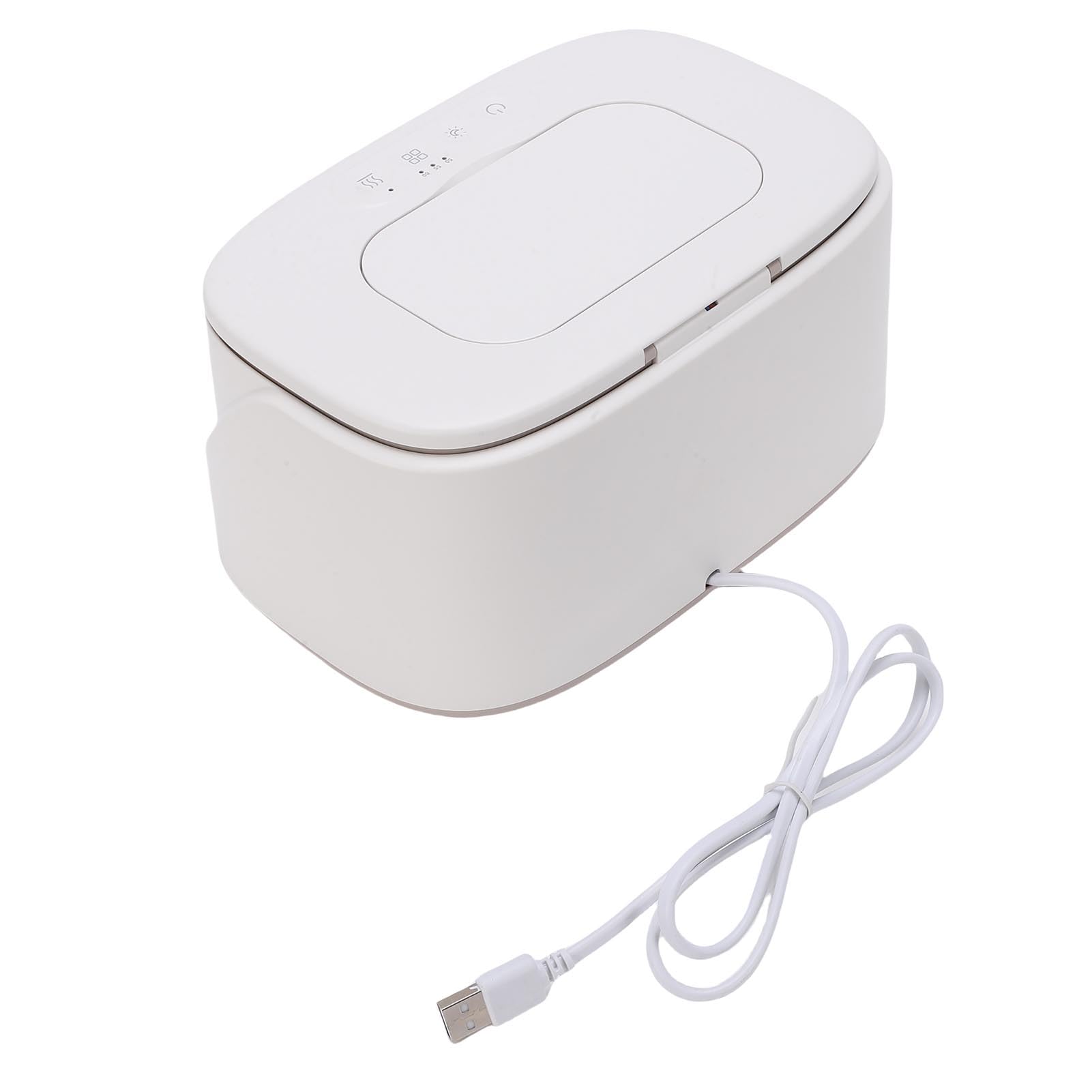 Generic Scaldasalviette per Neonati Riscaldamento Rapido di Grande capacità con Luce Notturna per Asilo Nido e Viaggi Materiale PP Bianco 11x14x22 Cm