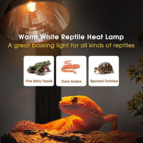 Image of Briignite G9 Heat Lamp Bulbs for Reptile, Mini Reptile Light, Dimmable G9 Mini Heat Bulbs Warm White 50W, 2 Pin Base UVA Reptile Heat Lamp, Bearded Dragon Gecko Turtle Lizard, 6 Pack