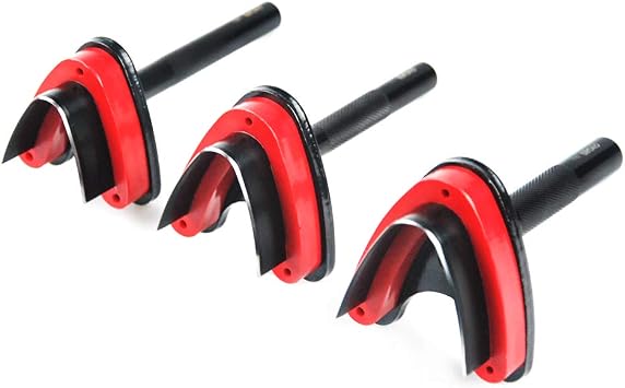 OWDEN Professional 3 Pieces Leather Belt end Cutter Punch Set,V Type Shaped,Belt Strap Punch Tool Set,3 Sizes Leather Tool. V Type