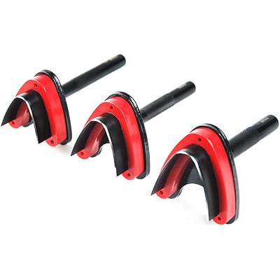 OWDEN Professional 3 Pieces Leather Belt end Cutter Punch Set,”V” Type Shaped,Belt Strap Punch Tool Set,3 Sizes Leather Tool. (V Type)