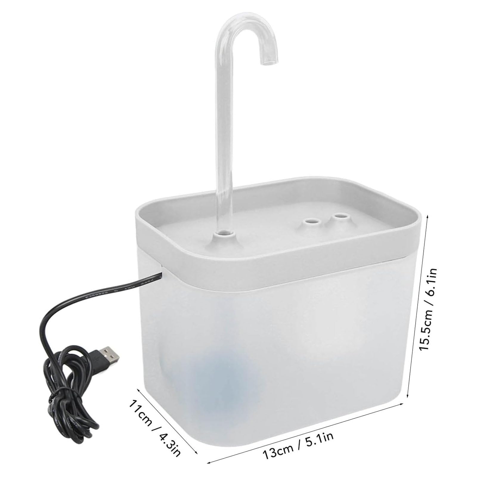 Fontana del gatto Fontana per gatti da 1500 ml Distributore automatico di acqua per animali domestici Fontane per gatti ultra silenziose Fontana per cani per gatti, cani Fontana d'acqua per gatti