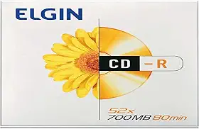 Cd Gravável, Elgin, Cd-R, 700mb, 80min, 52x