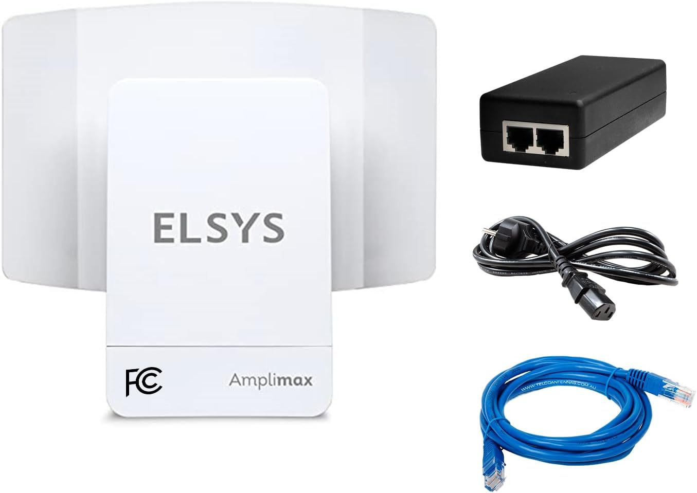 ELSYS AMPLIMAX 4G Outdoor LTE Modem with SIM Card Slot and Built in High-Gain Antenna (2 in 1) -FCC Certified, Qualified AT&T, T-Mobile & Verizon –Primary Internet or failover [USA only ]