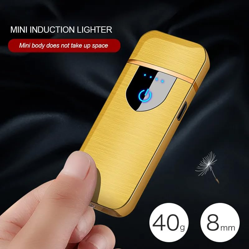 Encendedor USB eléctrico flameless doble arco recargable miniatura 5