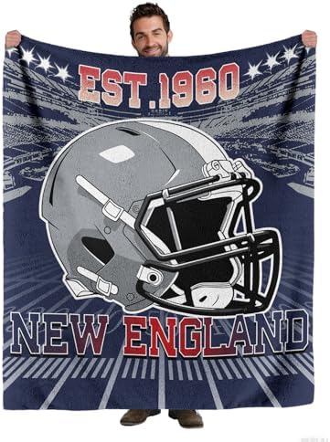 Flannel Football City Blanket Football Team Soft Blanket Fan Gifts for Men Women Boys Kids Soft Lightweight Travel Throw Blanket for Living Room 60" X 50"