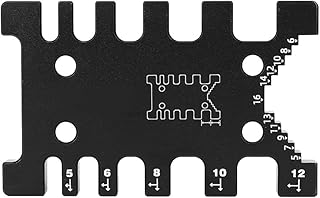 Respicefinem woodworkg jig 10Ã—7Ã—2 Woodworking Tenon Caliper Caliper Gauge Measuring Tool Woodworking Measuring Accessories Push Ruler Carving Machine Tenon Auxiliary Tool