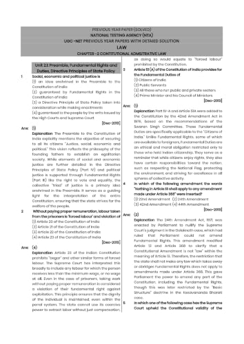 Image of NTA UGC NET JRF Law Topicwise and unitwise Previous Year Papers with Detailed Explanation | Subjectwise Practice Book | Exam Preparation Study Guide | Syllabus Pattern | 2012-2026