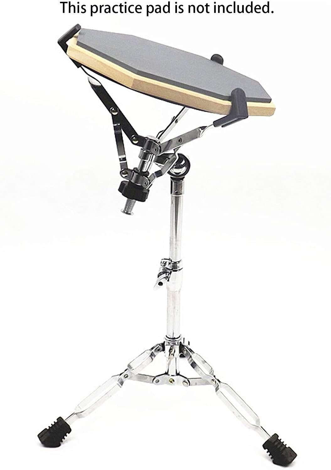Kadence Snare Drum Stand, Deluxe Percussion Hardware Base Kit, Double Braced, Light Weight Mount for Standard Snares, Tom Drums & Practice Pad, Slip-Proof Gear Tilter & Clamp Style Basket Holder - Image 5 thumbnail