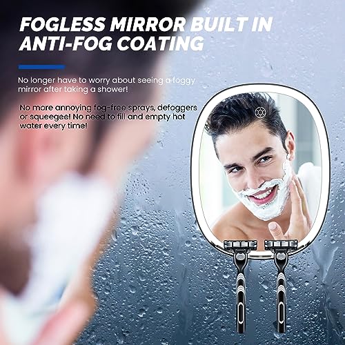 Amymirror RM378 Shower Mirror Fogless For Shaving And Makeup, Anti-Fog Shatterproof Bathroom Shower Mirror thumb #1