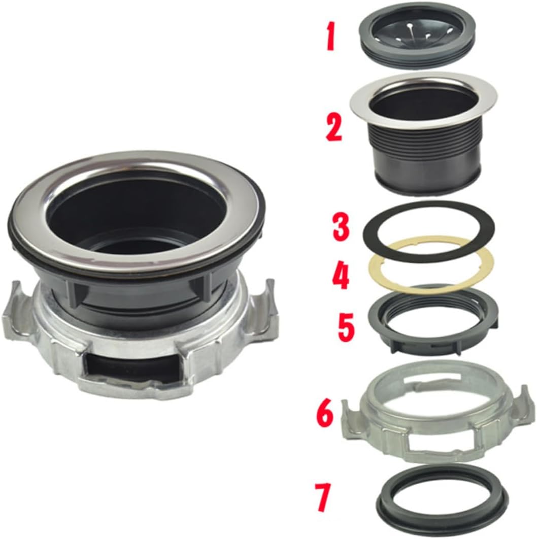 ARTIBETTER Waste Disposer Flange Drain Lock Nut Replacement Accessory for Inner Diameter Easy Installation Garbage Disposal Part
