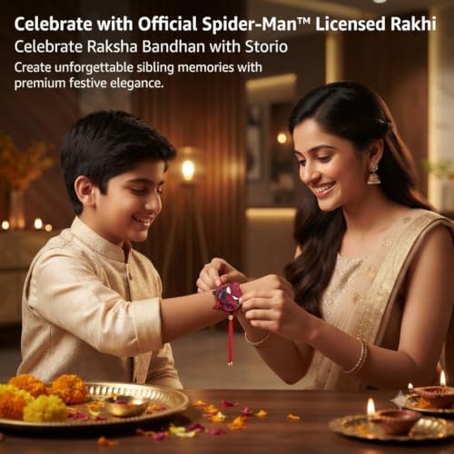 Image of Marvel Spider-Man Metal Fidget Spinner Rakhi | Officially Licensed | 2 in 1 Toy and Rakhi | Rakhi for Boys, Bhaiya, Bhai | Raksha Bandhan Gift