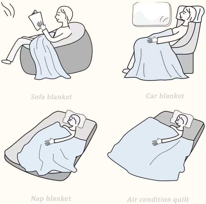 Miniatura 4 de Manta Hello Flannel de 50 x 60 pulgadas, manta de gatito de verano, aire acondicionado de felpa súper suave, forro polar para el hogar, cama, sofá