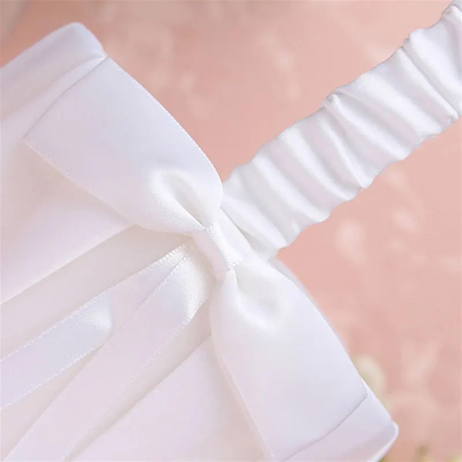 Ringkissen Hochzeit Ringkissen Ringdeko Band Perlen Braut Trauung Zeremonie Tasche Kissenträger mit Bändern für Verlobung Oder Eheringe Party, Antrag(Pillow 20 x 20cm)