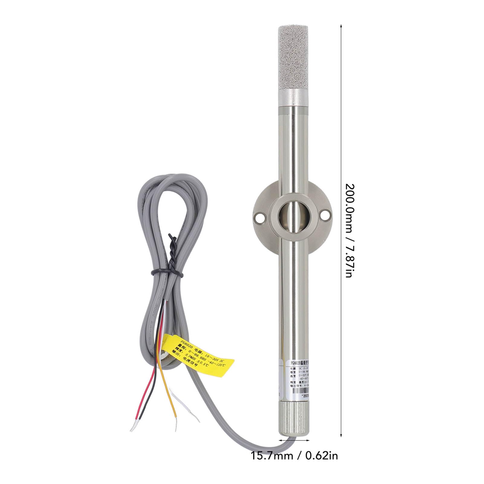 Sonde de Capteur de Température et d'humidité Robuste - Sortie 4 ? 20 MA, étanche IP68, émetteur 15 ? 30 V CC, Large Plage - pour Serres, Entrepôts, Bâtiments
