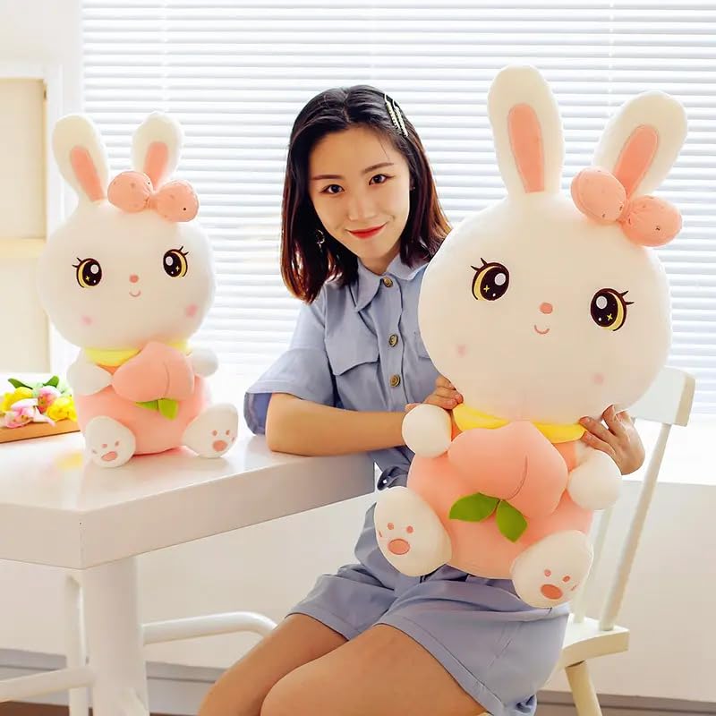 Image of 35cm Rabbit Soft Toy for Kids Strawberry Bunny Plush Fruit Toys Gift Babies Cuddly Animal Stuffed Cute Teddy Bear Plushie Safe & Huggable Gifts for Toddlers, Boys & Girls