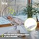 LIONELO Iris Elektrisch Babywippe 360o drehbar für Babys bis zu 9 kg Verstellbare Rückenlehne, 5 Wiegegeschwindigkeiten Rutschfester Sicherheitsgurt, 12 Melodien Bügel mit Spielzeug Fernbedienung