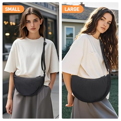 YIKOEE Crescent Bag for Women Men Small Sling Crossbody Bag with Half Moon Shape3