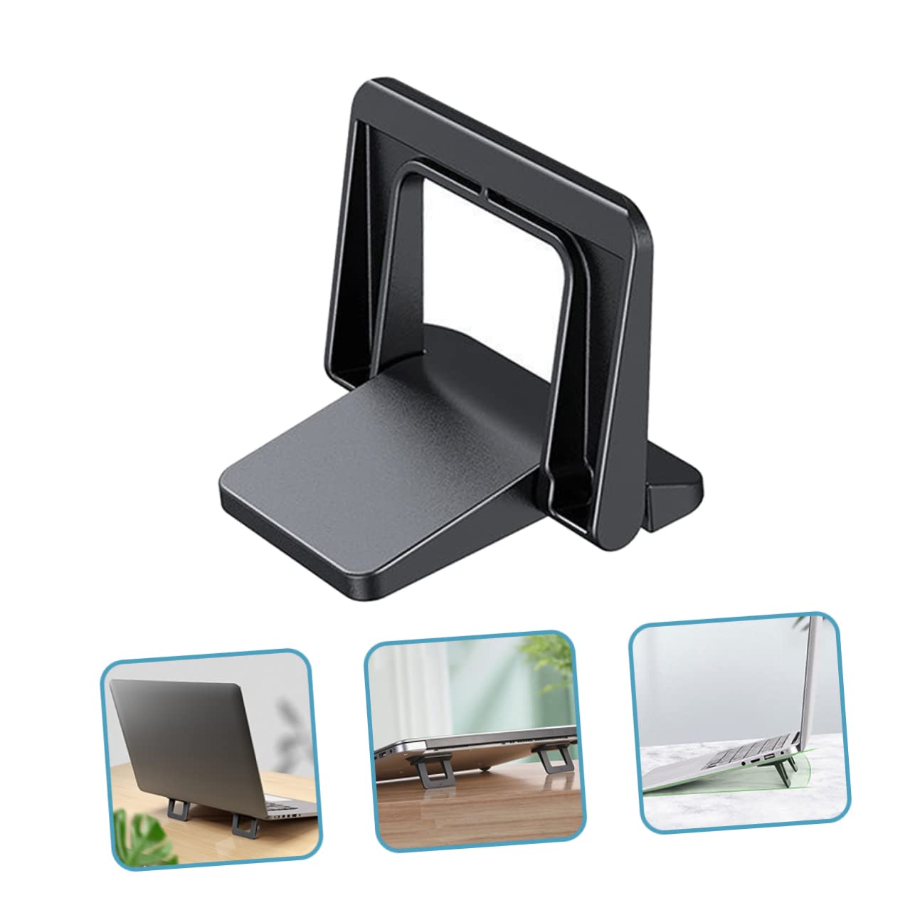 SHINEOFI 4 Soporte Ergonómico para Portátil Base Antideslizante de Pc Elevador para Escritorio Estabilidad y Refrigeración para Oficina y Hogar