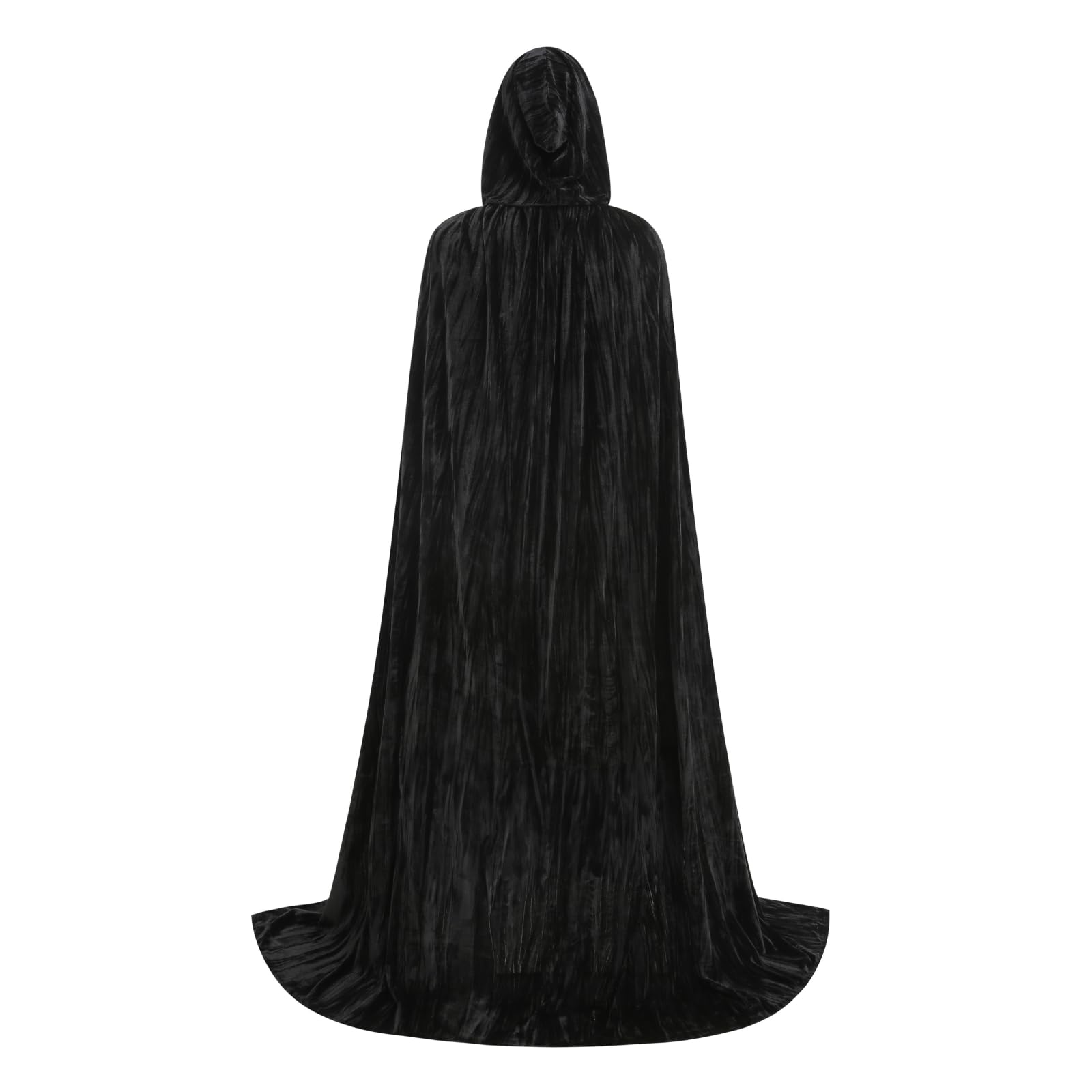 HAPNBCELE Womens Velvet Cape Hooded Cloak - Image 4