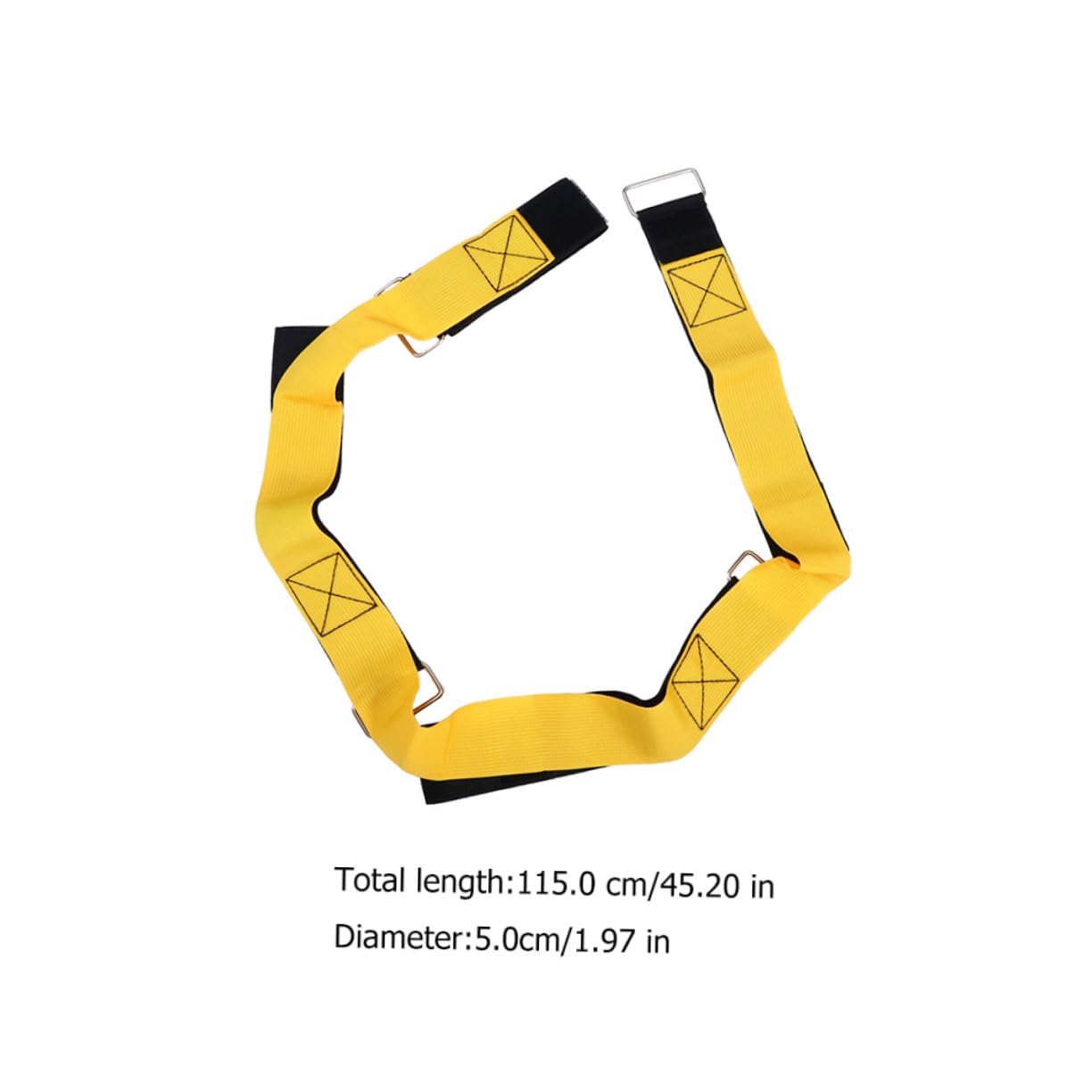 NAMOARLY 1 Pair Nylon Webbing Outdoor Game Belt Giant Game Props Team Building Activity Tool Random Color