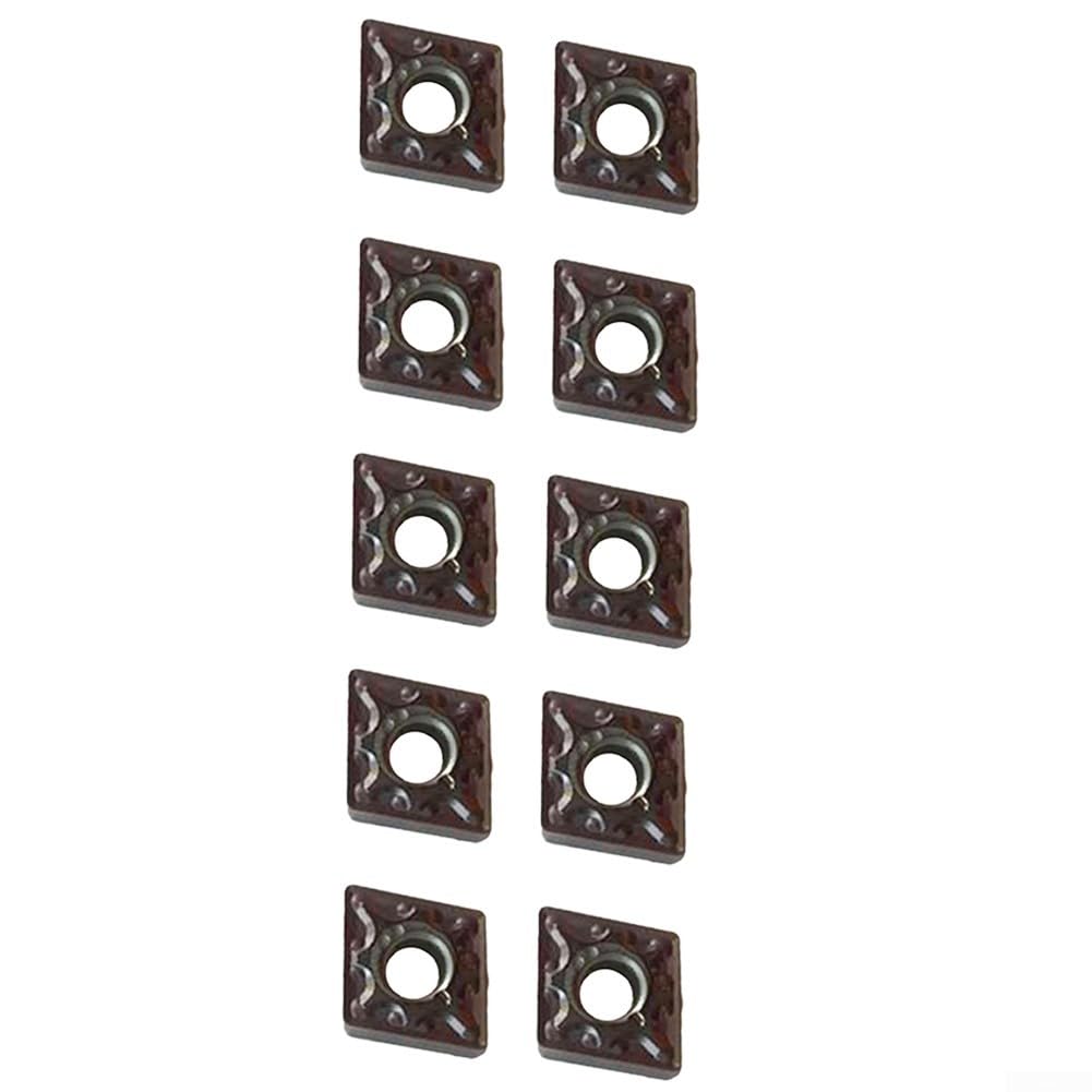 CNMG 431 Cnmg120404 Lot de 10 lames en carbure de tungstène CNMG 431 CNMG 120404 Outil de tournage pour usinage en acier