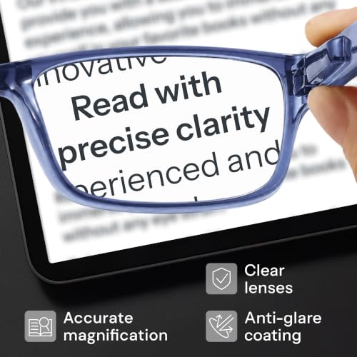 Image of Gaoye 1.75 Professional Reading Glasses for All Day - Computer Readers with Blue Light Protection - Value Pack