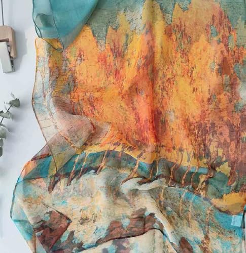 Scarfs for Women Lightweight Fashion Scarves Print Floral Pattern Scarf Sunscreen Shawls4