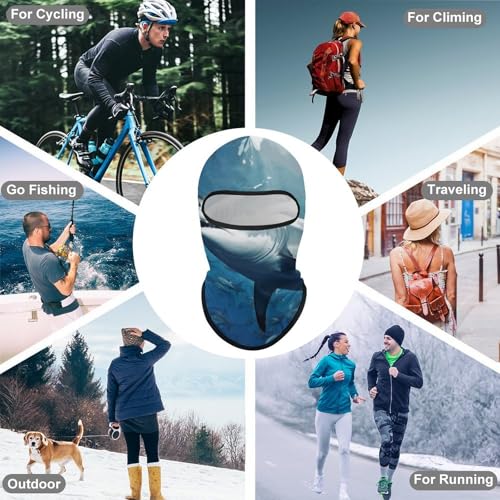 Balaclava Mask for Men Ski Mask for Women Fish in Underwater Full Face Mask Face Cover for Cycling miniatura 6