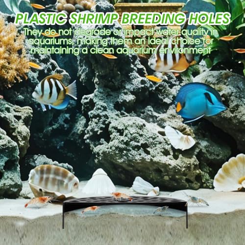 CIATBYYJ 2 Stück Aquarium Deko Höhle,Kreative Garnelen Verstecke,ABS Aquarium Zubehör,Garnelen Höhle für Kleine Garnelens,Kleine Fische,zum Verstecken Spielen Ausruhen