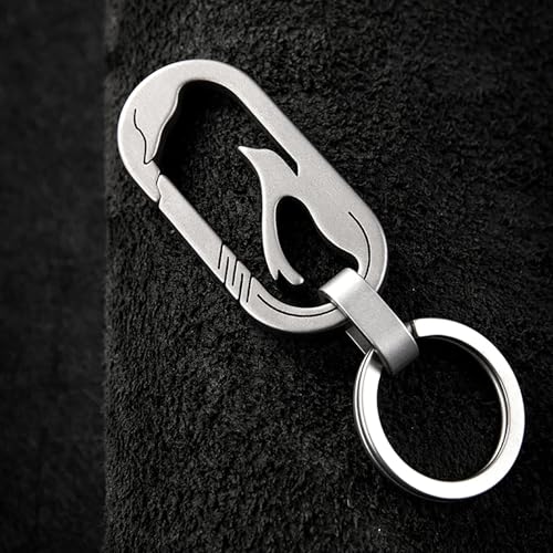 Porte-clés mousqueton à dégagement rapide manille titane
