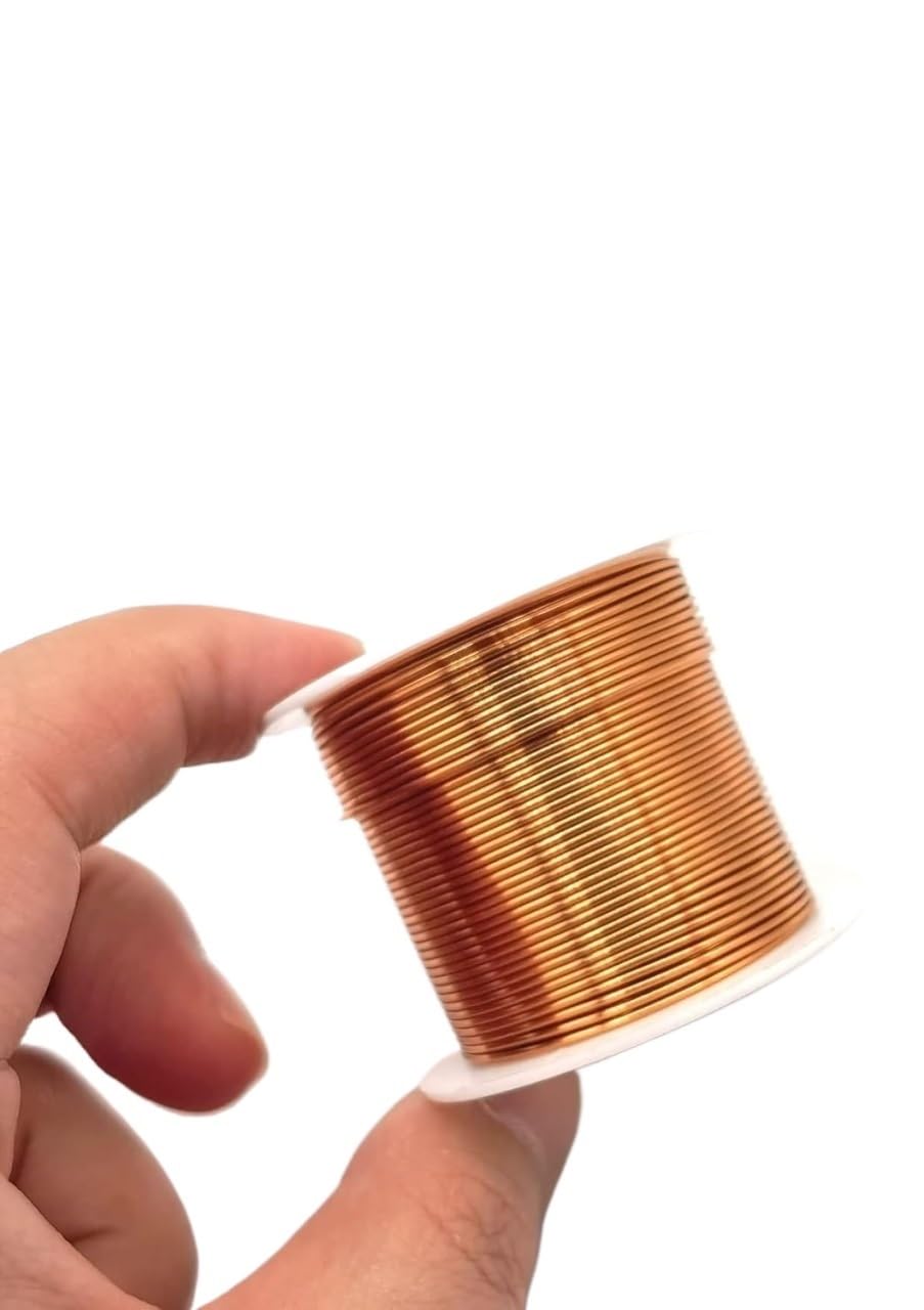 Copper Solder,Enameled Wire,Enameled Winding Cable Copper Wire for Electromagnets(Od 0.10mm)