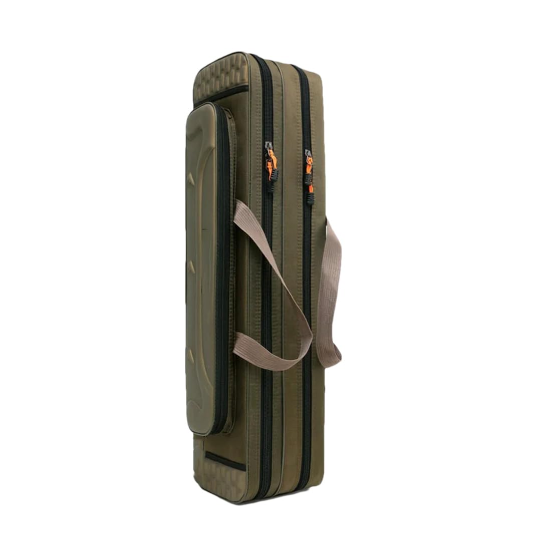 Suwequest Bolsas de caña de pescar de 80 cm, 90 cm, 100 cm, 120 cm, impermeables, 3/4 capas, estuche de almacenamiento para carrete de pesca, mochila de gran capacidad, 2 Capas 100cm